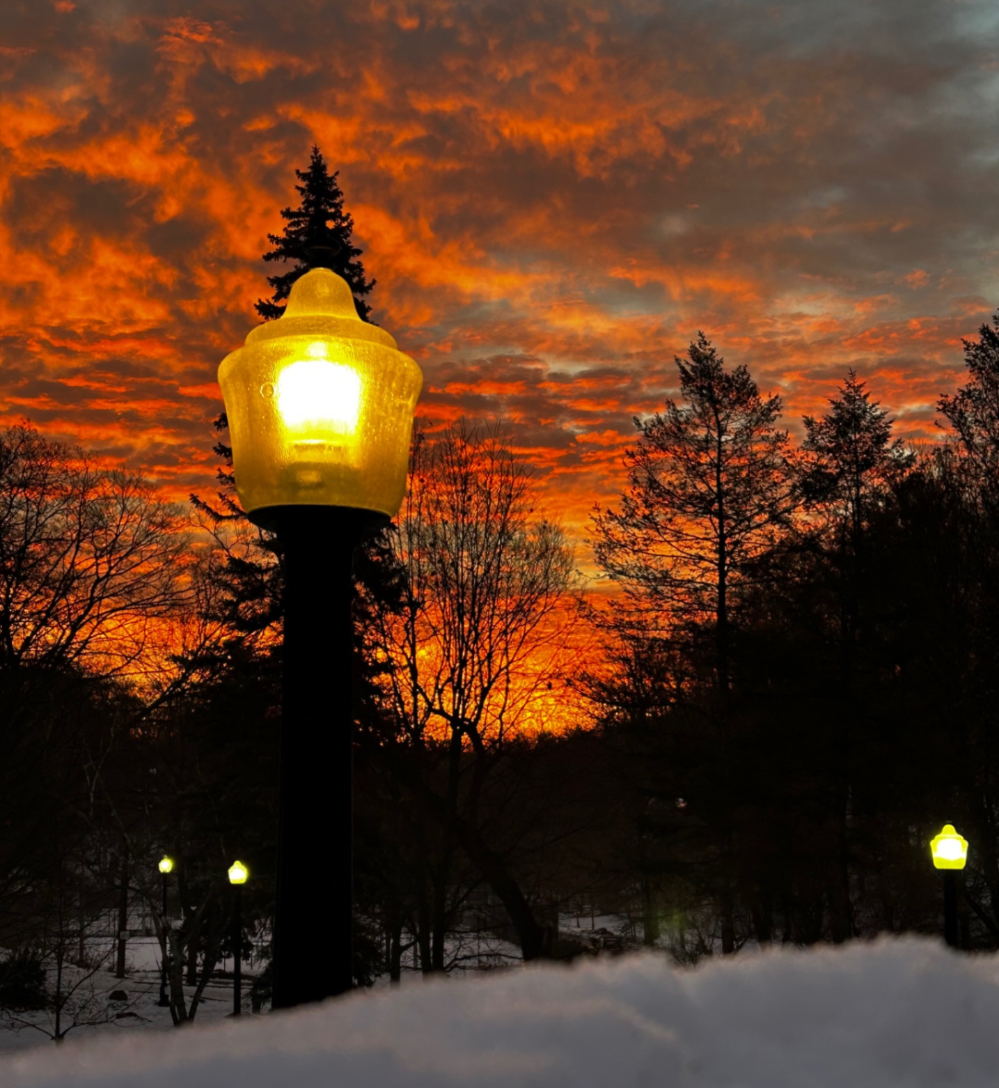 Fire in the sky at Alexander Muir